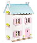 Blue Bird Dollhouse with Furniture